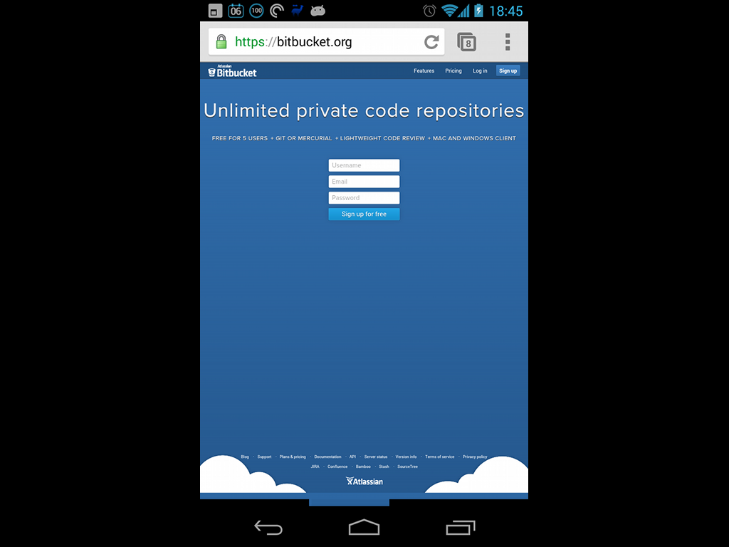 Bitbucket Android