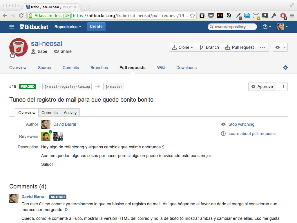 Bitbucket Pull Request