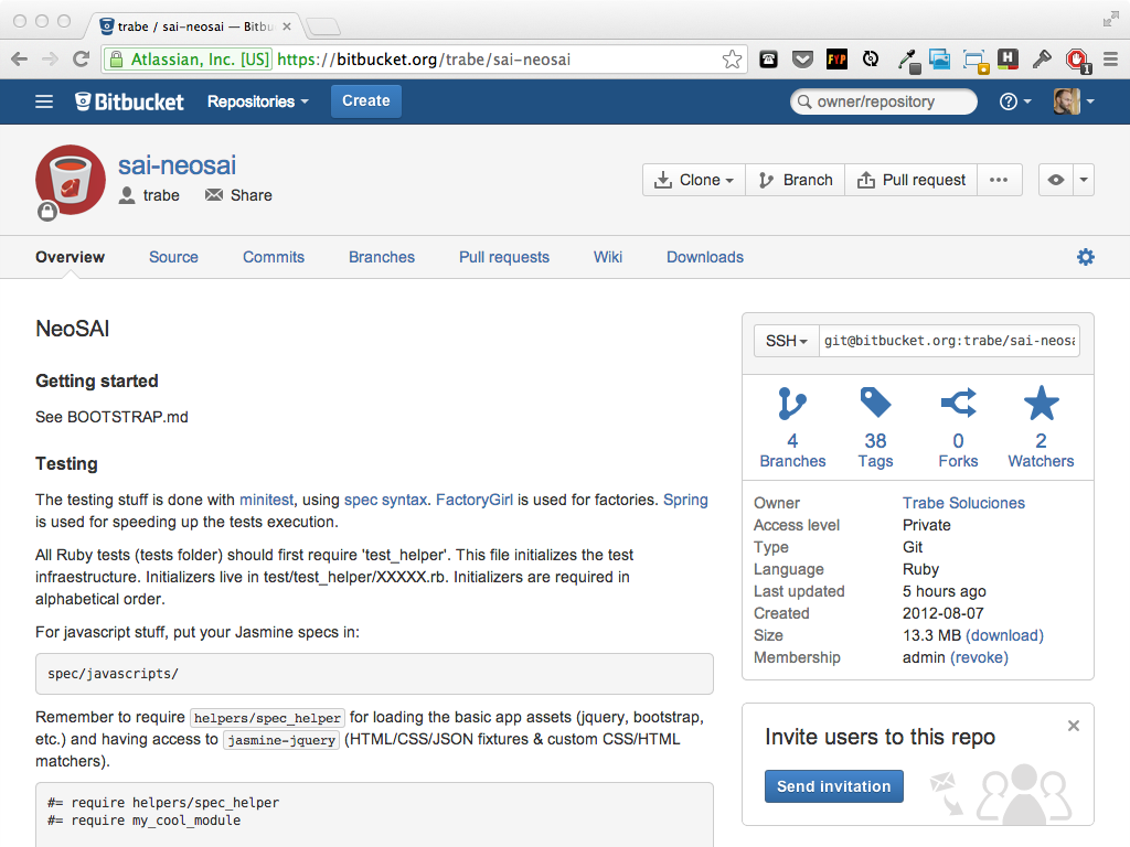 Bitbucket README